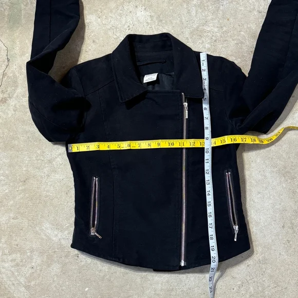 Encircled Black Unmoto Jacket Blazer Women’s Size XS Organic Cotton Zippers - Picture 11 of 15